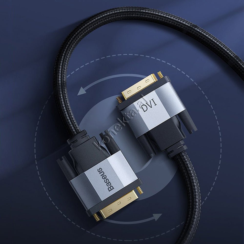 Baseus DVI-D to DVI-D Cable, 1m, Gray - Thumbnail 9
