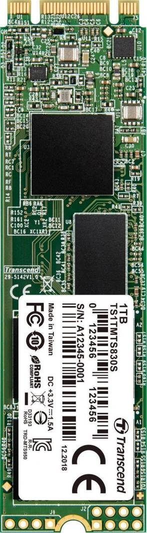 Transcend 830S SSD, 512GB, M.2 2280 SATA III - Image 1