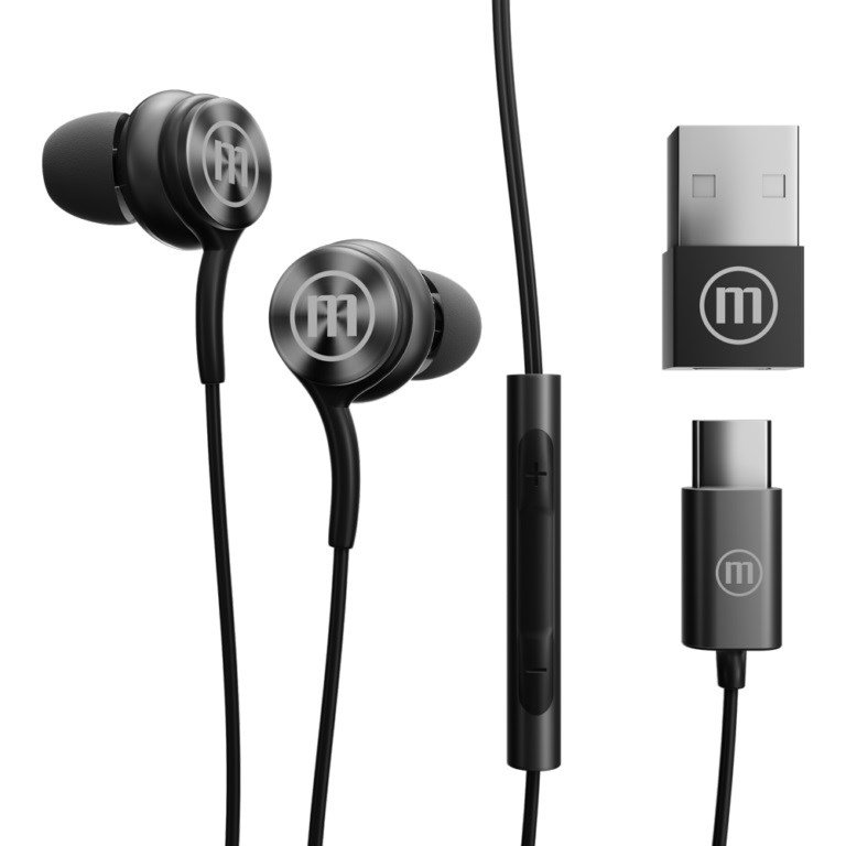 Maxell XC1 Headphones, Wired, Black - Thumbnail 2