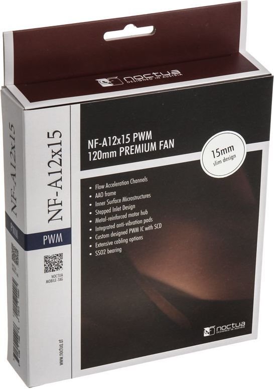 Noctua NF-A12x15 PWM Fan, 120 mm - Thumbnail 6