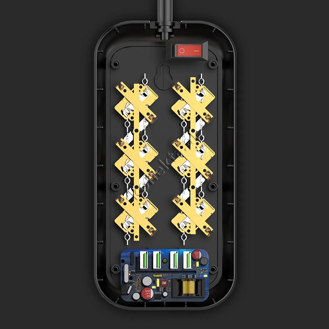 LDNIO SC3604 Power Strip, 6 Sockets, 4 USB Ports, Intelligent Fast Charging - Thumbnail 2