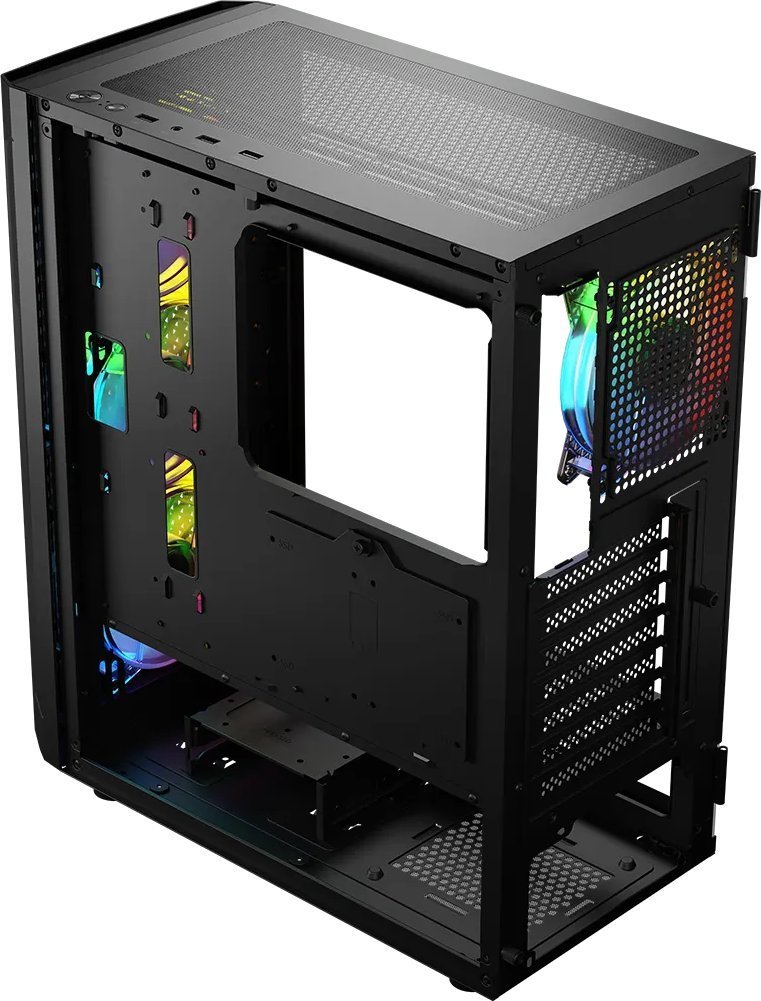 Logic Concept Aramis ARGB Case, Black, Midi Tower - Thumbnail 4