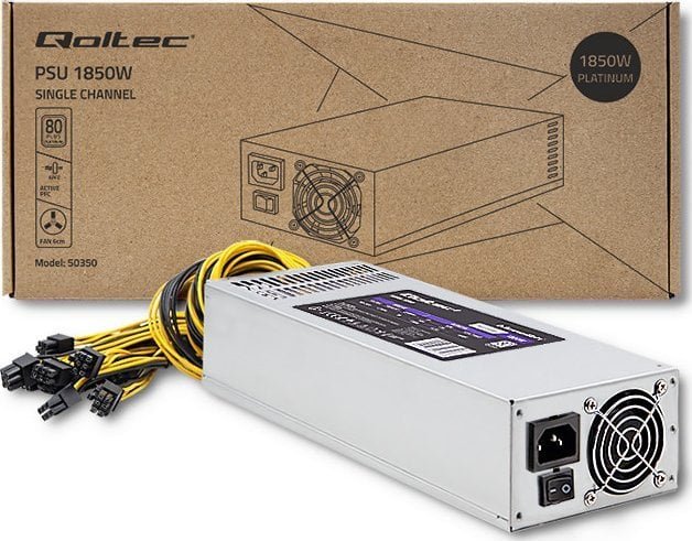 Qoltec Gaming Miner 50350 Inny Power Supply, 1850W - Thumbnail 6