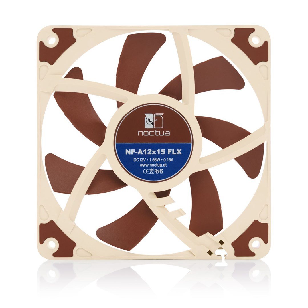 Noctua NF-A12x15 FLX Fan, 12 cm, Bronze / Beige - Thumbnail 3