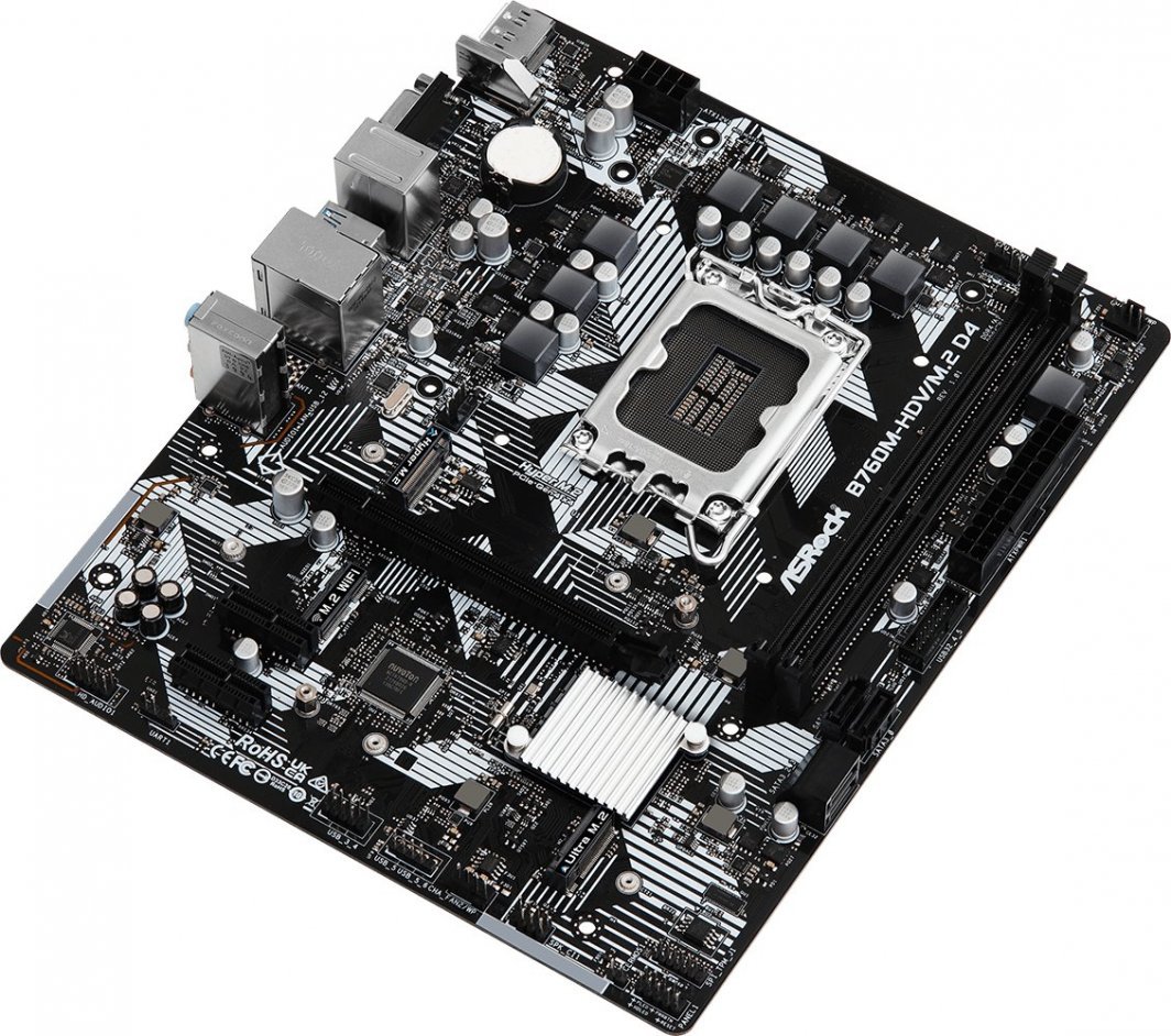 ASRock B760M-HDV/M.2 D4 Motherboard, 64GB - Thumbnail 4