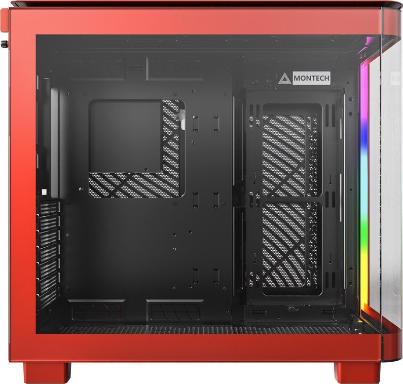 Montech King 95 ARGB Case, Red, Midi Tower - Thumbnail 5