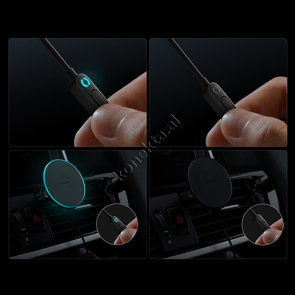 Baseus Car Phone Holder with Wireless Charging and USB Port - Thumbnail 17