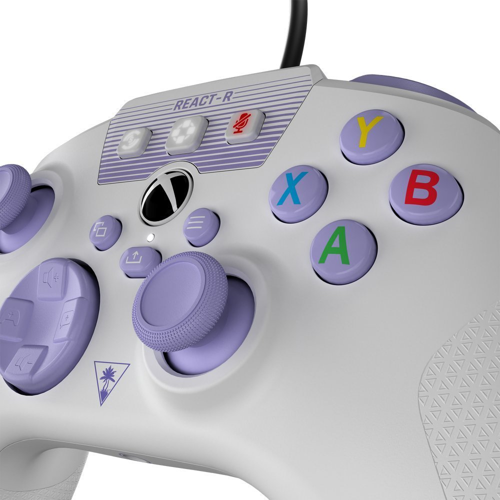 Turtle Beach React-R Controller, Wired, White / Purple - Thumbnail 4