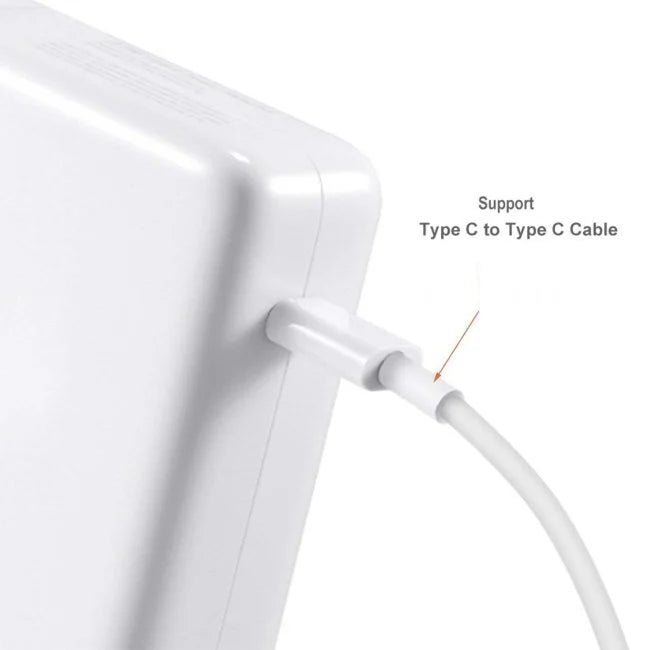 Type-C 61W Wall Charger, EU Plug, White - Thumbnail 2