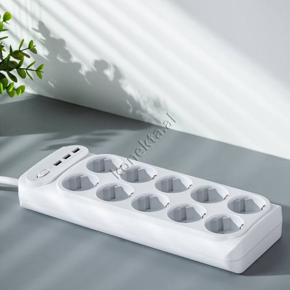 XO Multiprize 10 Vendeshe Me 3 Porta USB Power Strip - Thumbnail 6