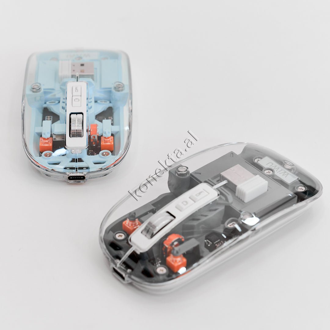 Baseus Wiwu Wireless Mouse, Dark Gray / Light Blue - Thumbnail 10