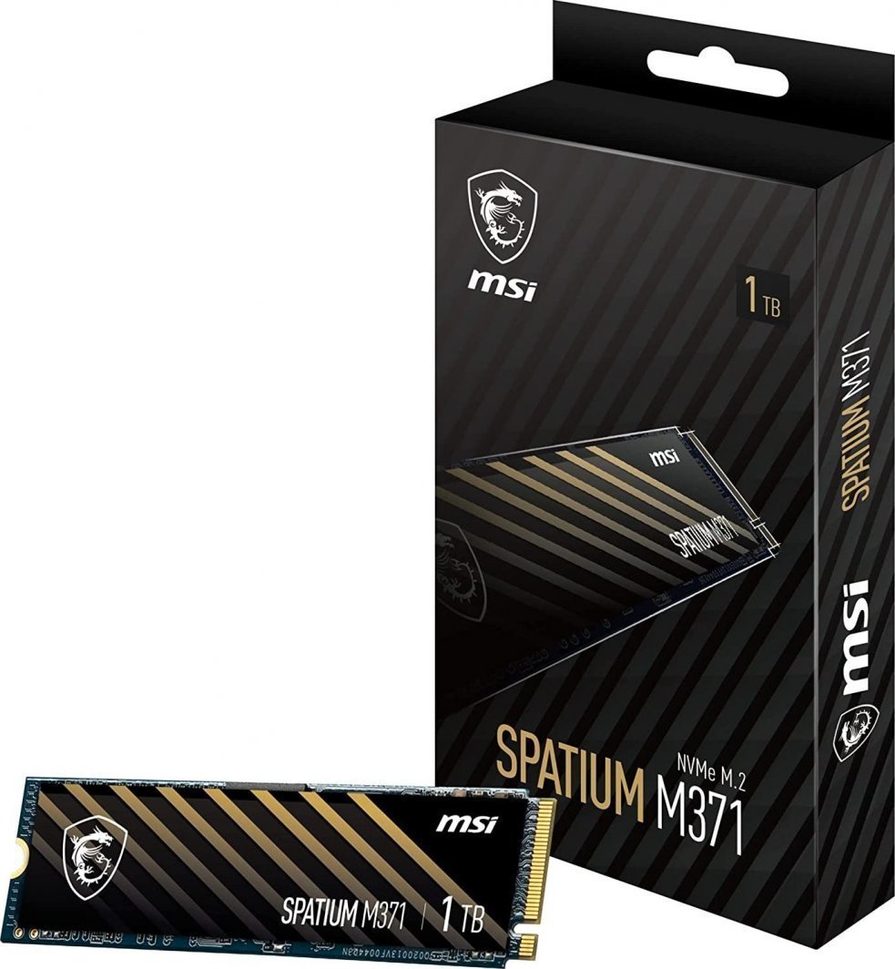 MSI Spatium M371 SSD, 1TB, M.2 2280 PCI-E x4 Gen3 NVMe - Thumbnail 6