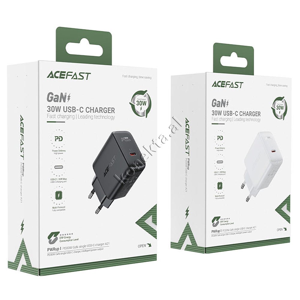 AceFast Adaptor Karikimi 30W Me Porte Type-C - Thumbnail 2
