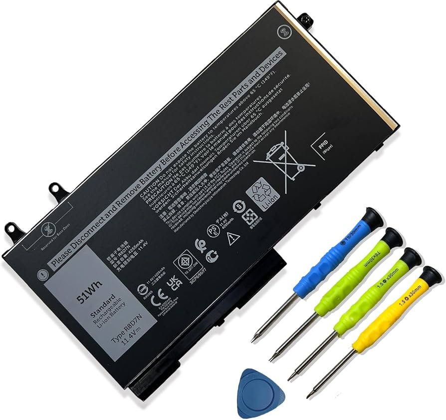 Dell Battery Precision 3540 M3550 Latitude 5400 5410 5500 5510 Inspiron 7590/7591/7791 2-in-1 Series - R8D7N - Image 1