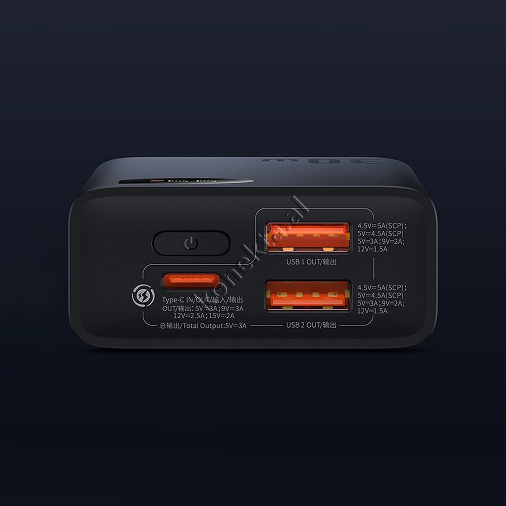 Baseus 20000mAh Power Bank, 30W, Black - Thumbnail 16