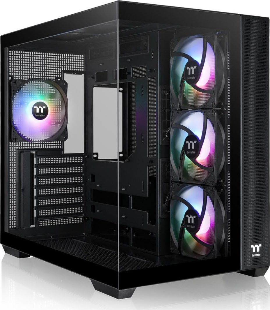 Thermaltake View 380 TG Case, Black, Midi Tower - Image 1