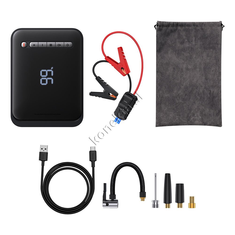 Baseus Multifunctional External Battery, 8800mAh, Black - Thumbnail 8