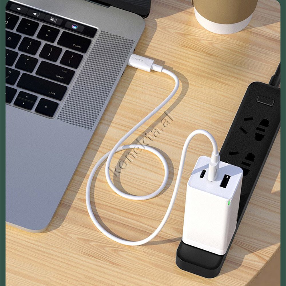 Baseus MLL82ZM/A Cable, 1.5m, White, 100W Fast Charge 5A - Thumbnail 10