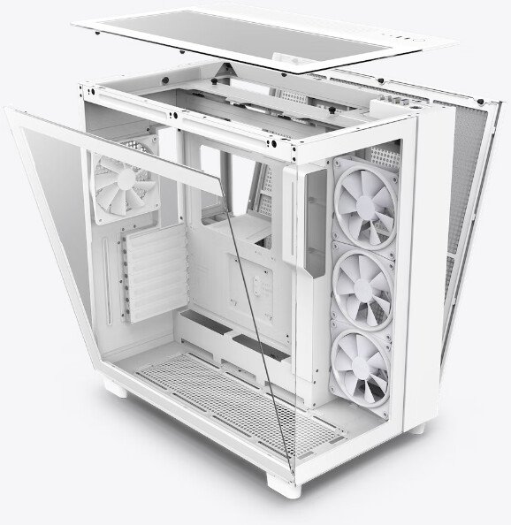 NZXT H9 Elite Edition Case, White - Thumbnail 3