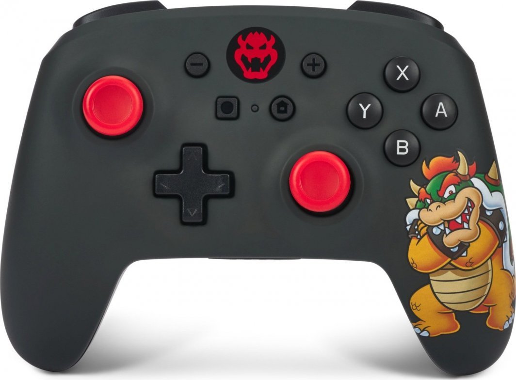 PowerA King Bowser Controller, Wireless, Black - Image 1