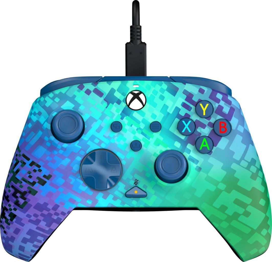 PDP Rematch Comic Glitch Controller, Wired, Multicolor - Image 1