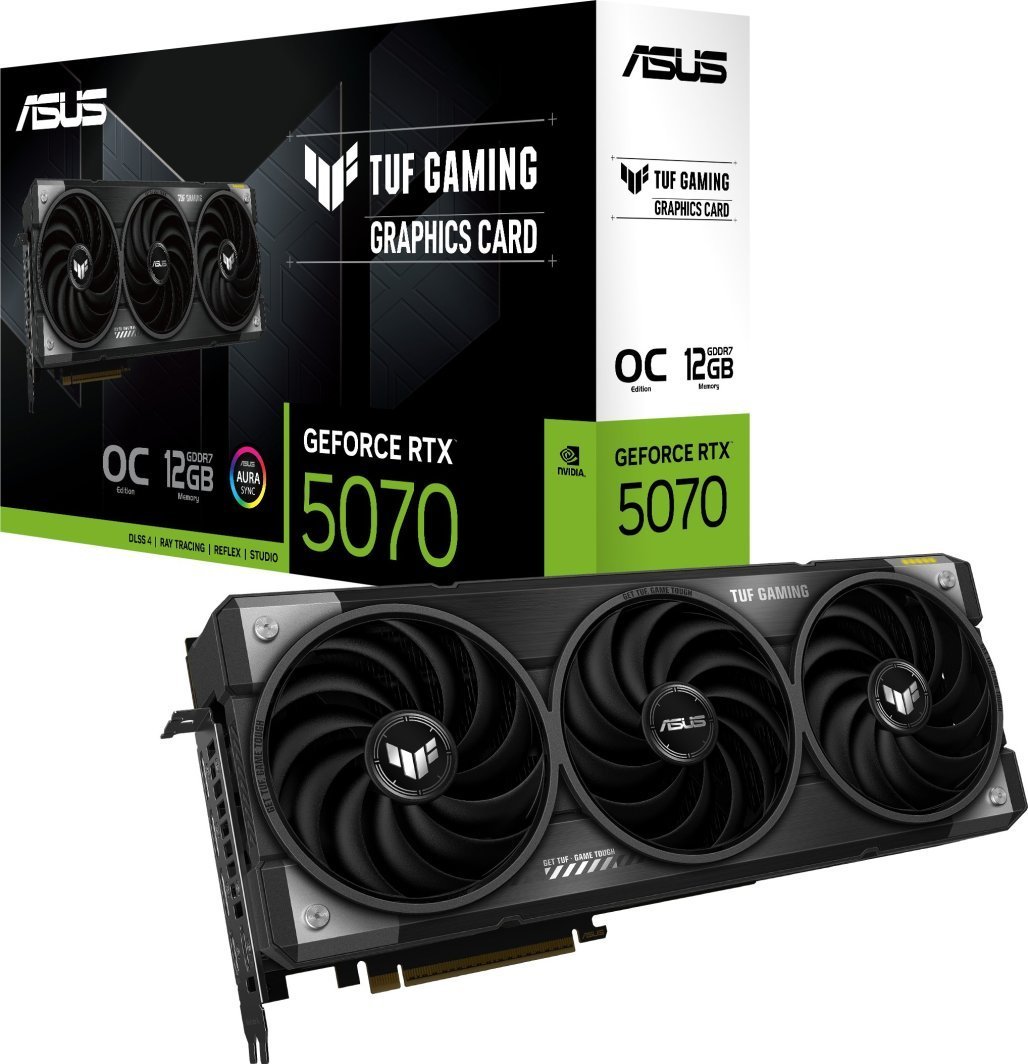 ASUS TUF GeForce RTX 5070 OC 12GB GDDR7 Graphics Card - Image 1