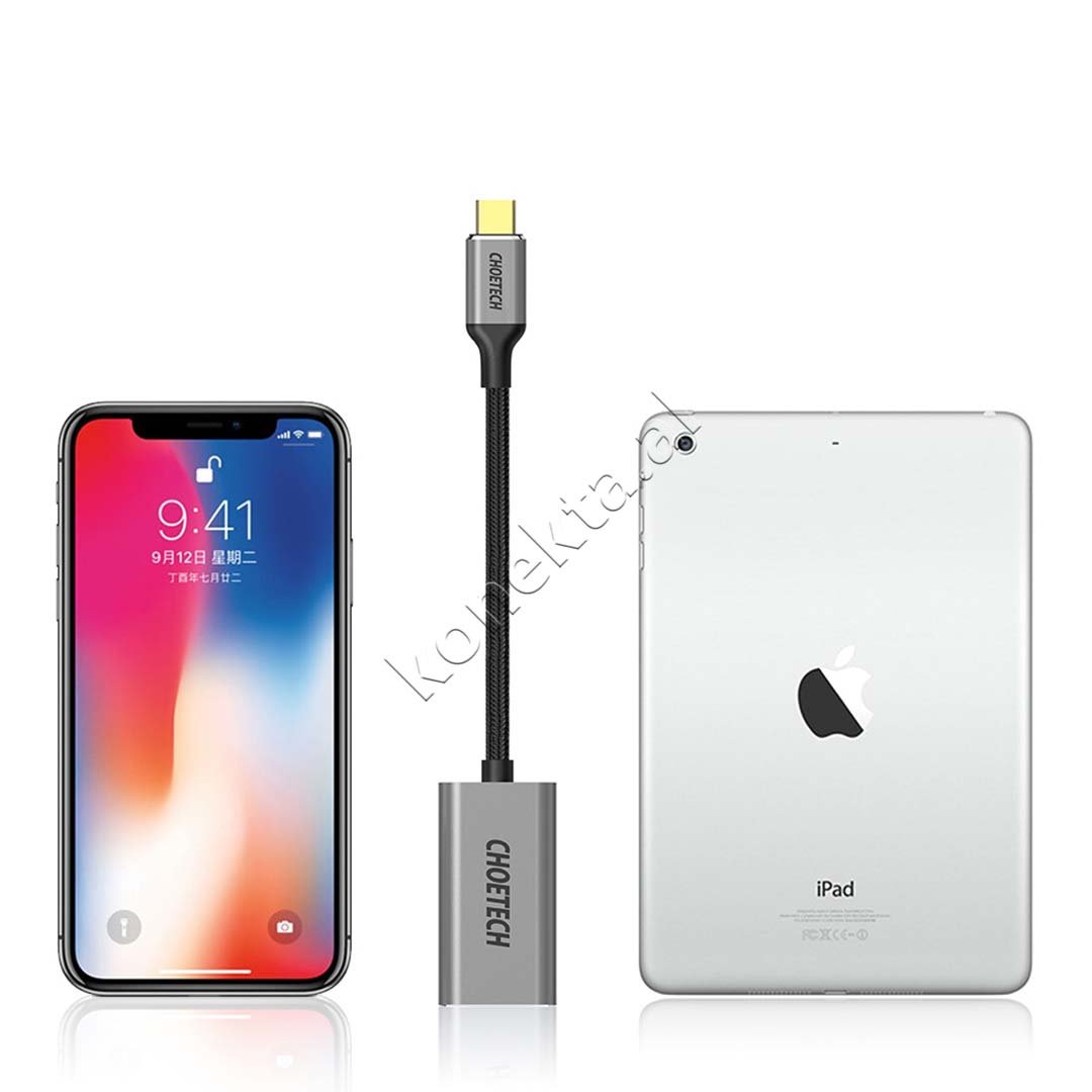 Choetech Type-C to HDMI Adapter, 4K UHD, 20cm - Thumbnail 4