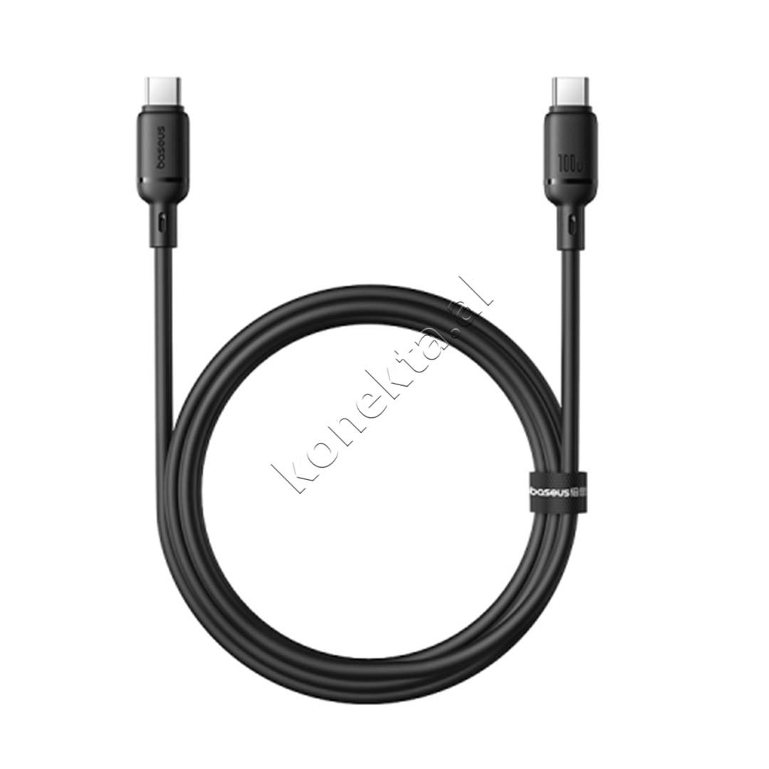 Baseus Type-C Charging Cable, 100W, 1m, Black - Image 1