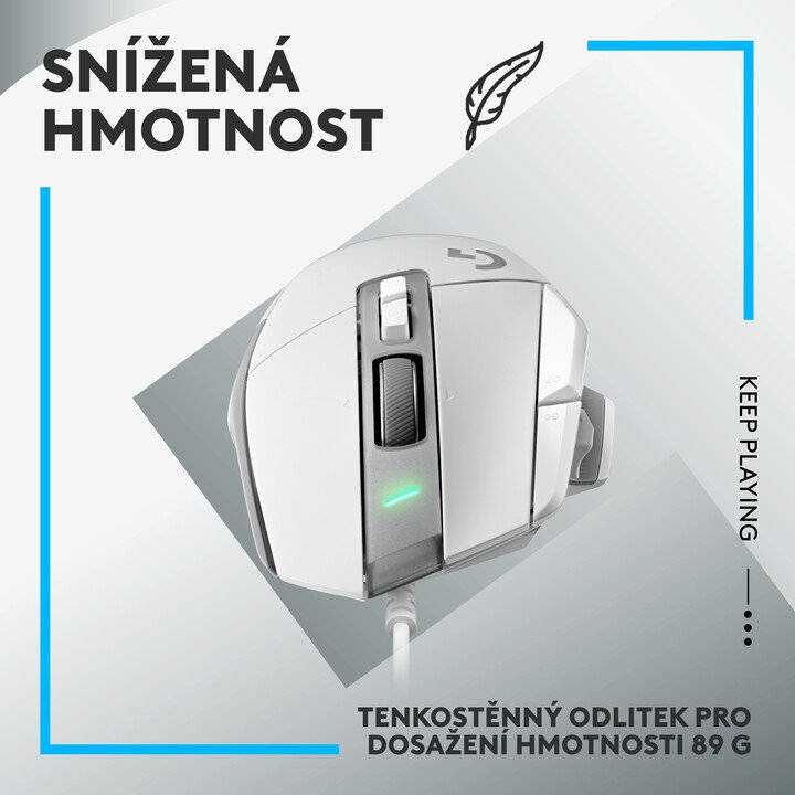Logitech G502 X Mouse, White - Thumbnail 6