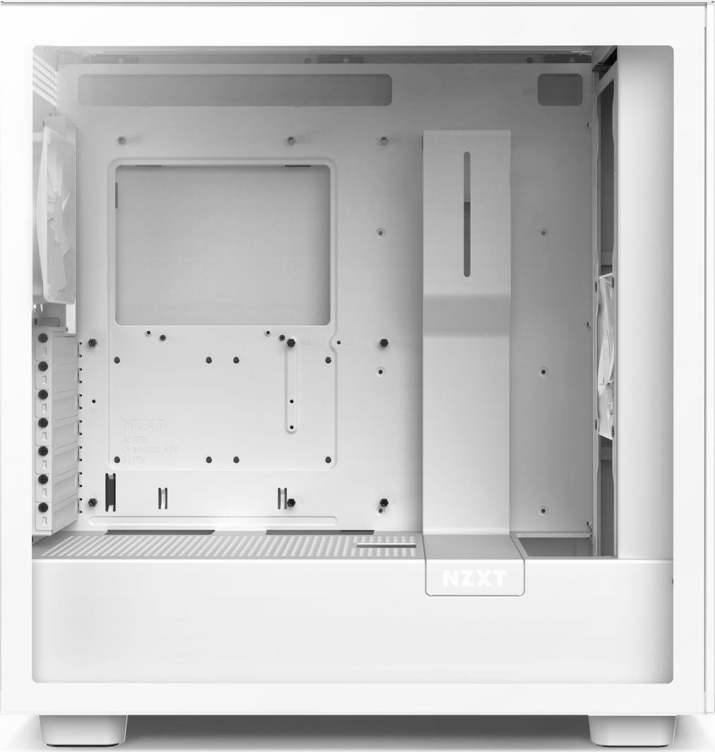 NZXT H7 Flow Case, White - Thumbnail 2