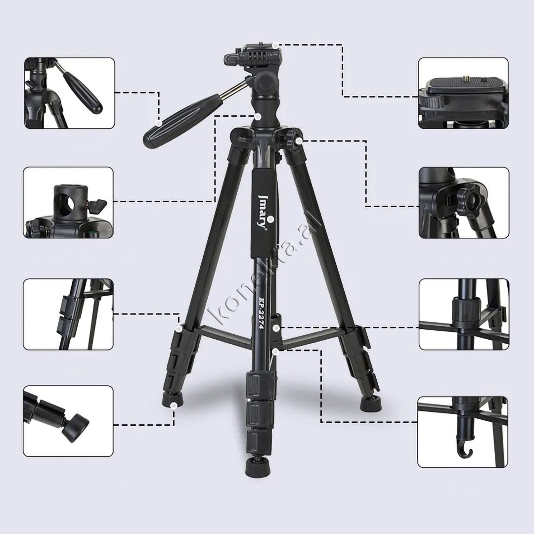 Jmary Trekëmbesh Tripod, Çmontueshëm, Monopod, 54cm-180cm - Thumbnail 6