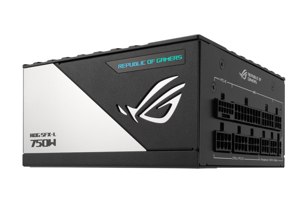 ASUS ROG Loki SFX-L Power Supply, 750W, Platinum, 20+4 pin ATX, Black, Silver - Image 1