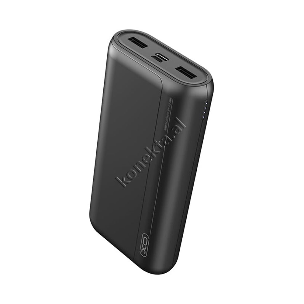 XO 20000mAh External Battery, Black / White, 2 Ports - Image 1