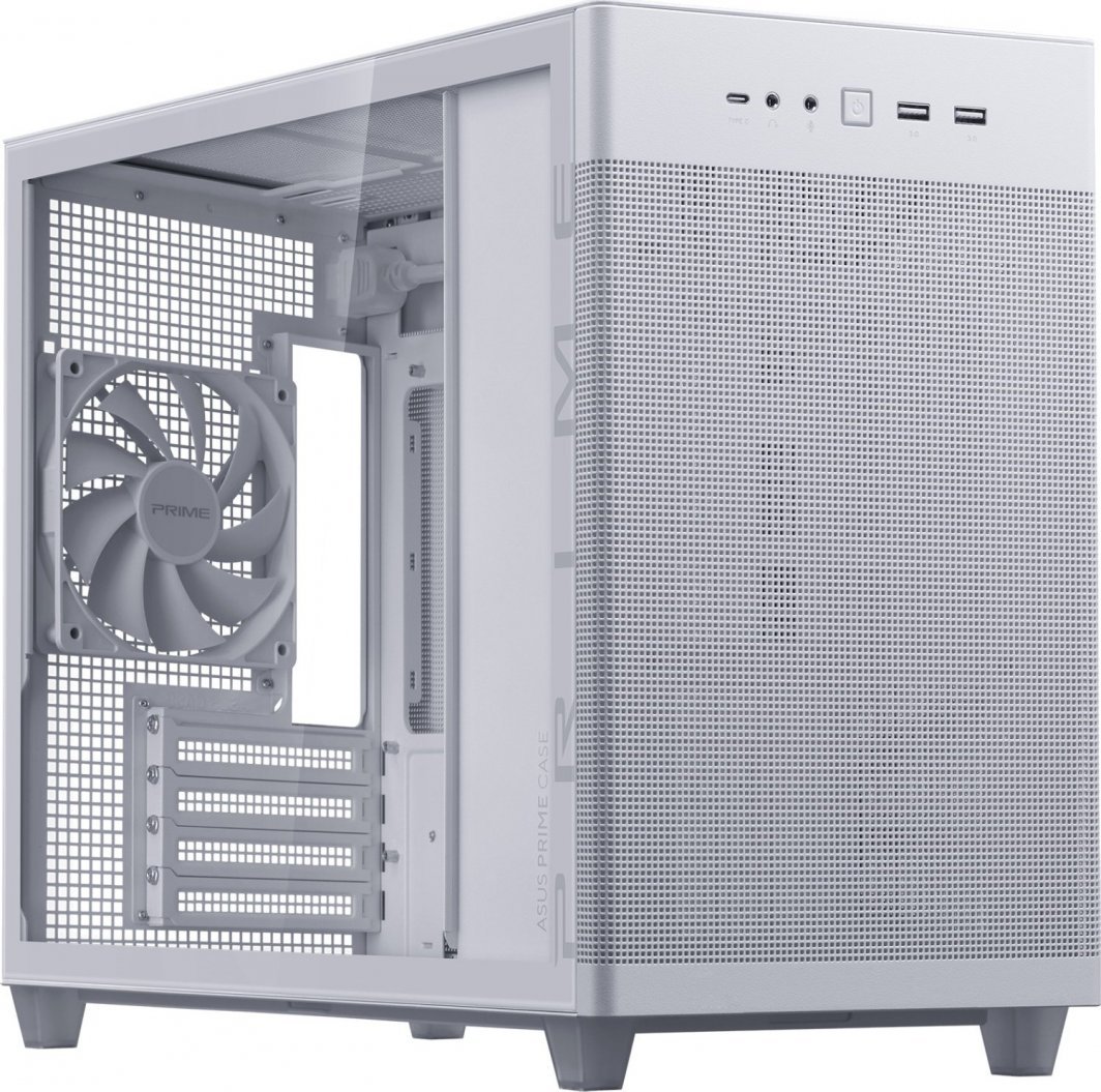Asus Prime AP201 Case, Tempered Glass, Mini Tower - Image 1