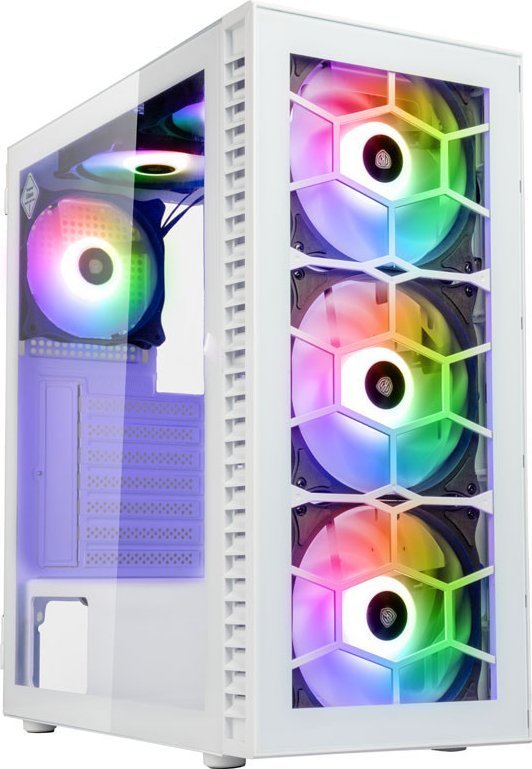 Kolink Observatory HF Glass ARGB Case, White, Midi Tower - Image 1