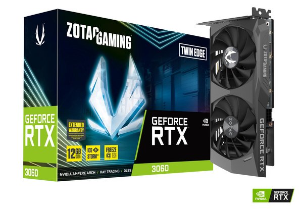 Zotac GeForce RTX 3060 Twin Edge 12GB GDDR6 Graphics Card - Thumbnail 8