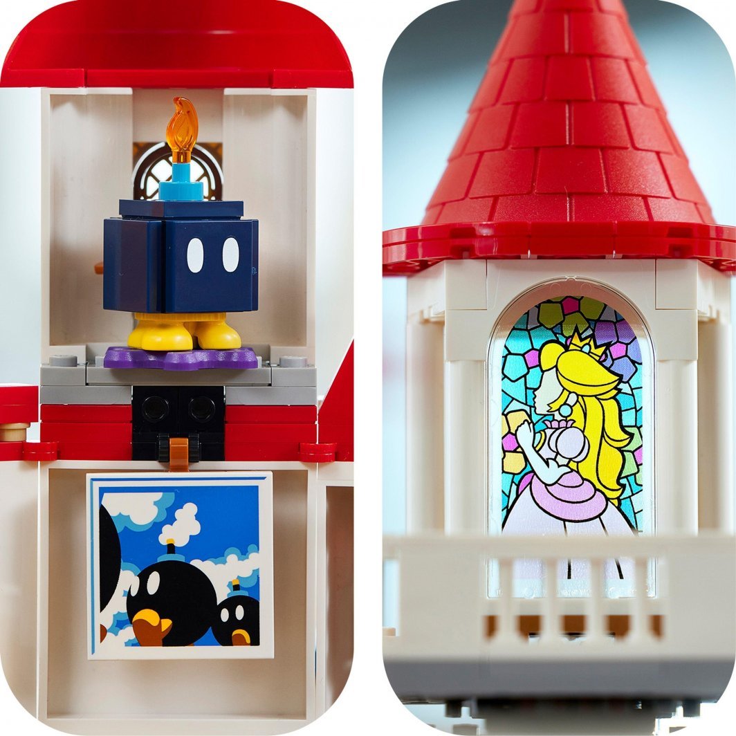 LEGO Super Mario 71408 Peach Castle Set, 1216 pieces - Thumbnail 6