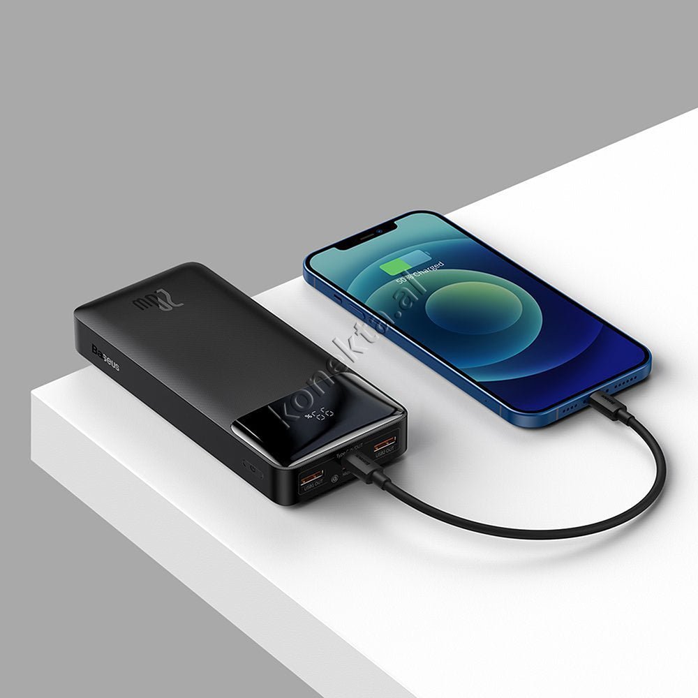 Baseus 20000mAh External Battery, 15W & 20W, 3 Ports, Black - Thumbnail 9