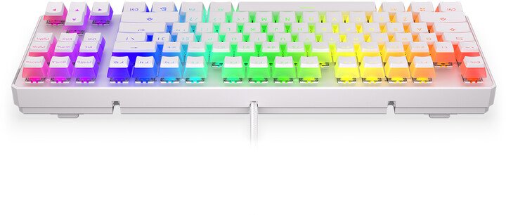 Endorfy Thock TKL Pudding Onyx Keyboard, White Red, Kailh Red, US - Thumbnail 5