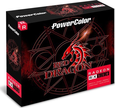 Power Color Red Dragon Radeon RX 550 LP 4GB GDDR5 Graphics Card - Thumbnail 3
