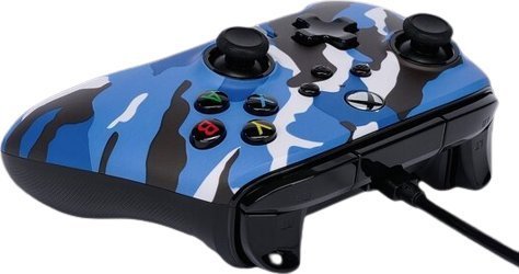 PowerA Xbox Enhanced Camo Controller, Wired, Blue - Thumbnail 4