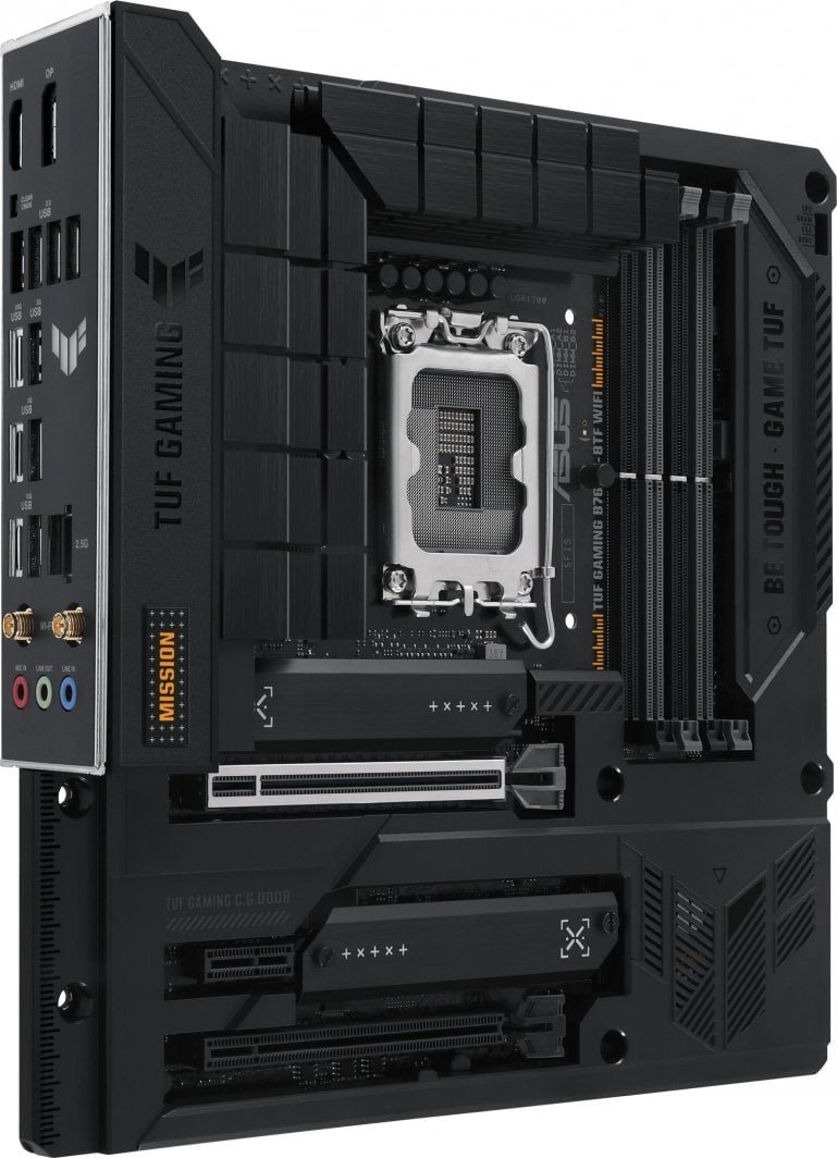 Asus TUF GAMING B760M-BTF WIFI Motherboard, Black - Thumbnail 2