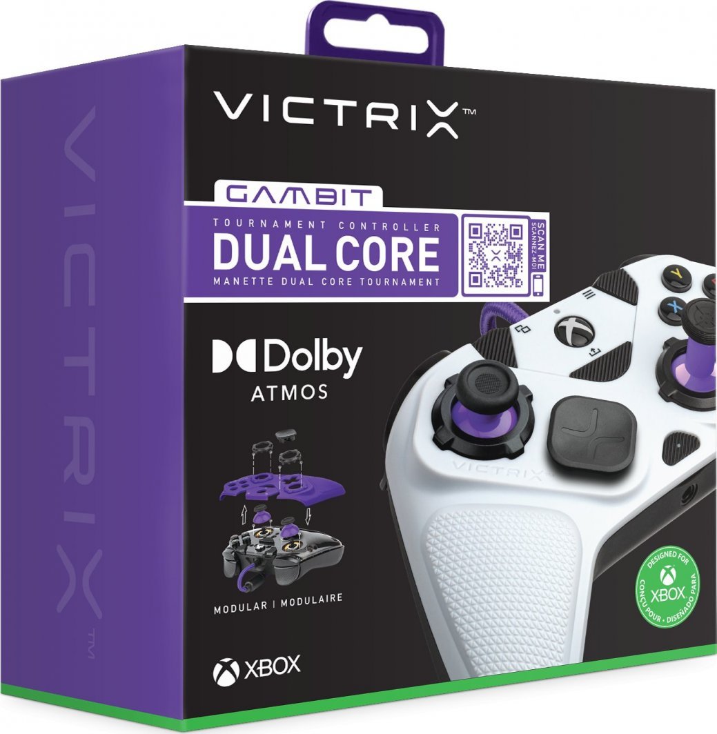 Victrix Gambit Tournament Controller, Wired, White / Purple - Thumbnail 15