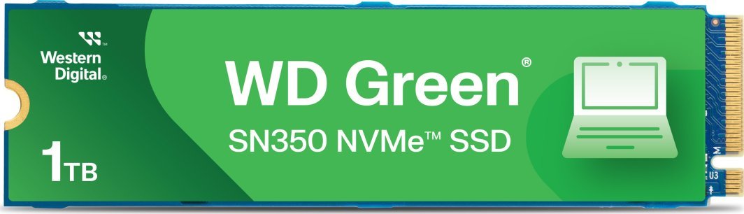 WD Green SN350 SSD, 1TB, M.2 2280 PCI-E x4 Gen3 NVMe - Image 1