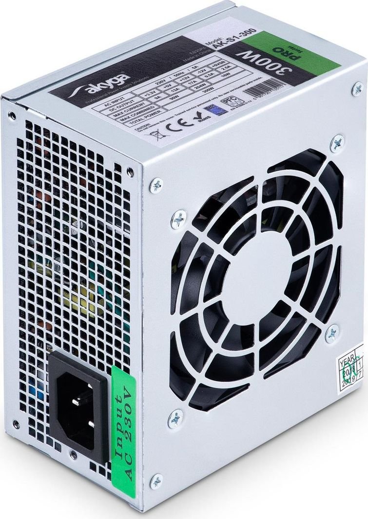 Akyga AK-S1-300 SFX Power Supply, 300W - Thumbnail 2