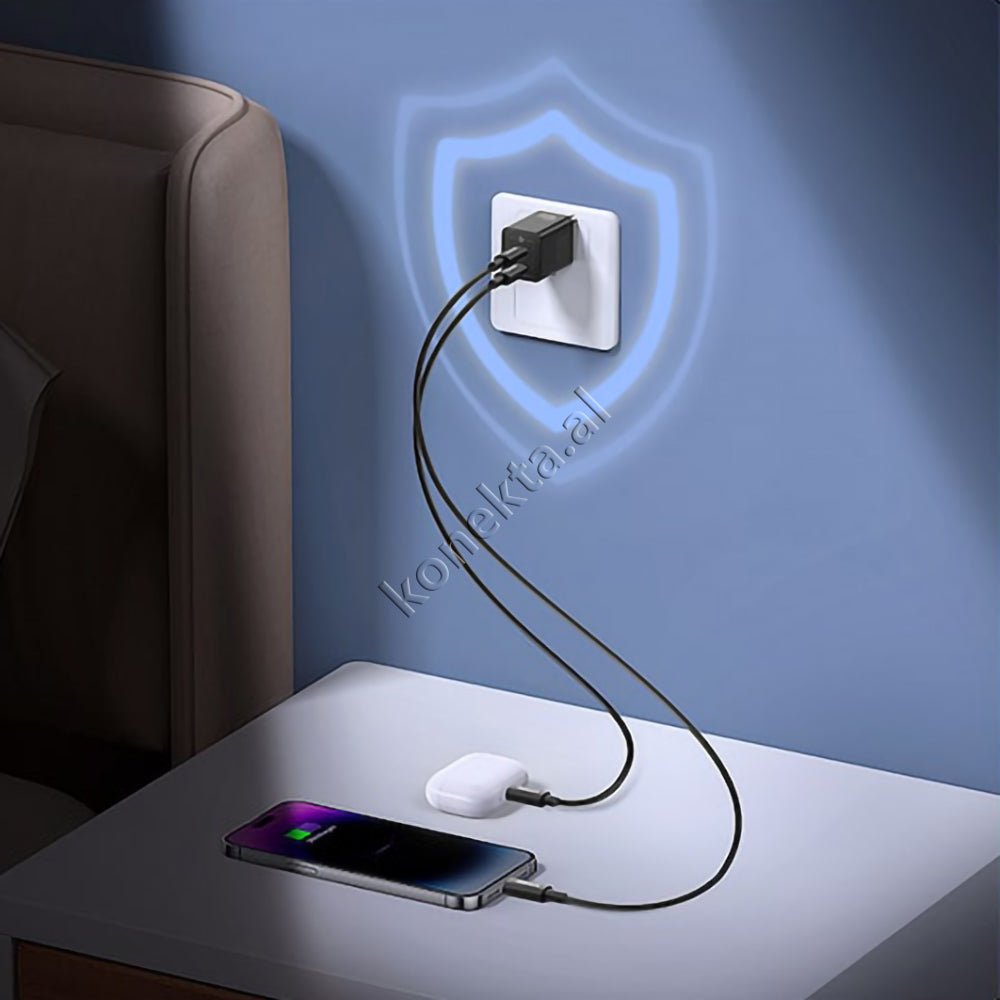 Baseus 40W Fast Charge Adapter, 2 Port Type-C - Thumbnail 22