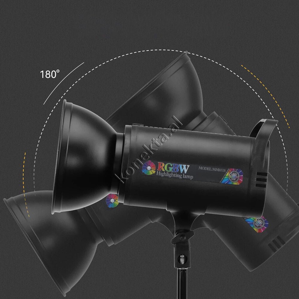 tjetertjeter LED RGB Light with SoftBox, 500W, Tripod 1.7m - Thumbnail 3