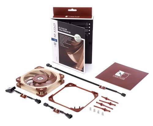 Noctua NF A12x25 ULN Fan, 12 cm, Red / Beige - Thumbnail 5