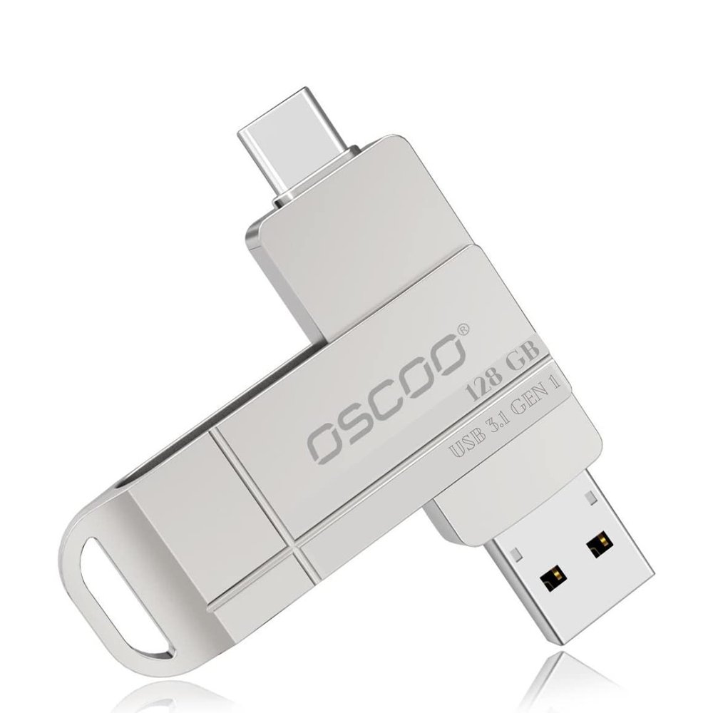OSCOO USB, 128 GB, Silver - Image 1