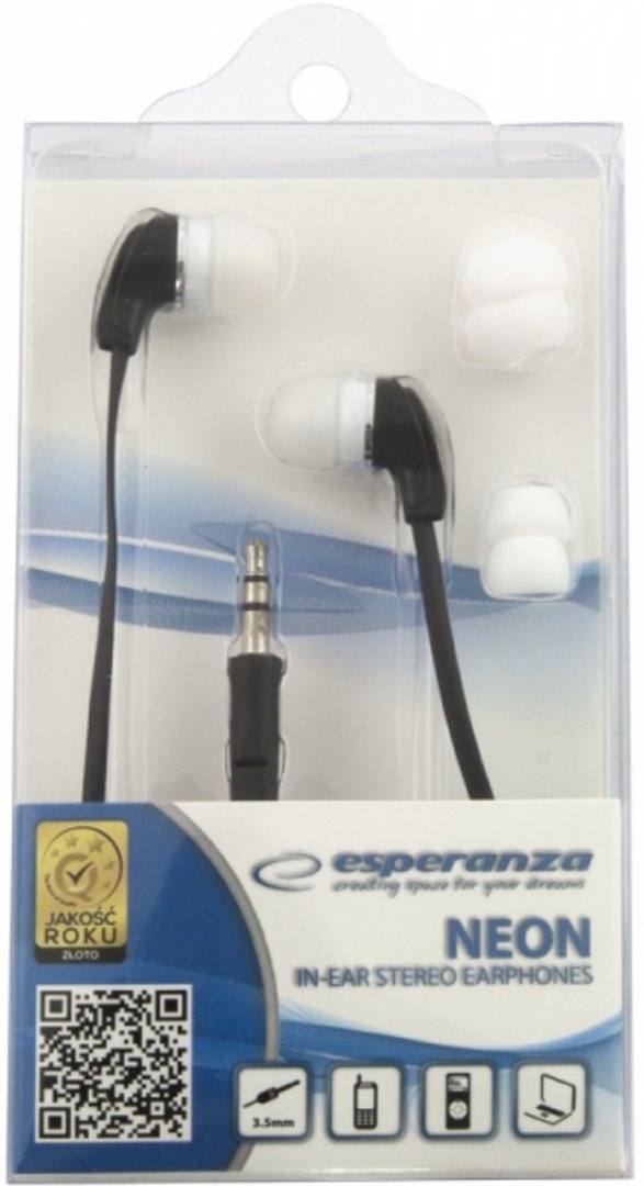 Esperanza EH147K Headphones, Black, Wired - Thumbnail 2